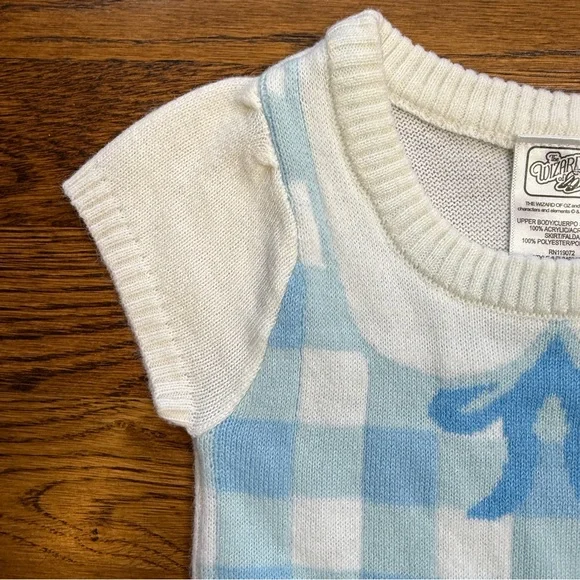 The Wizard of Oz Blue and White Checkered Dorothy Dress with Tulle Skirt 18 Mths - Picture 2 of 13